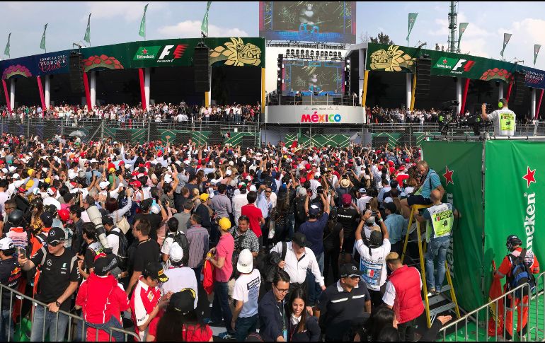 El país alberga una carrera de la F1 desde hace cuatro años, pero esta clase de eventos eran financiados con ''el fondo del fomento al turismo, que ya está comprometido a la construcción del Tren Maya''. MEXSPORT / ARCHIVO