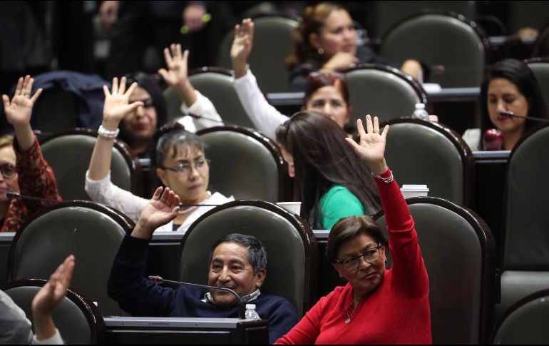 Aspecto de la sesión ordinaria de la Cámara de Diputados donde se discuten reformas al artículo 19 de la Constitución. SUN/J. Reyes