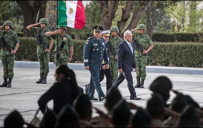 En su última reunión, López Obrador y Enrique Alfaro acordaron que mil 200 militares patrullarían la ZMG y otros 600 la región de Los Altos. SUN/G. Espinosa