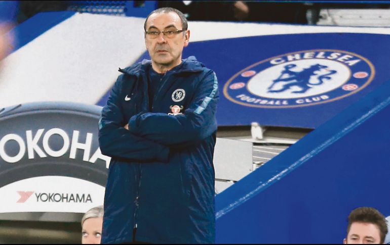 La afición del Chelsea no está contenta con el paso de su equipo bajo el mando del italiano. AFP