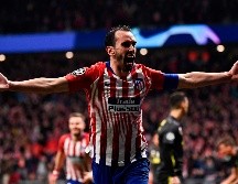 Diego Godín celebr atras anotar el segundo gol del 