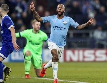 Sterling celebra al 90' tras anotar el gol que le da la victoria al City. EFE/F. Vogel