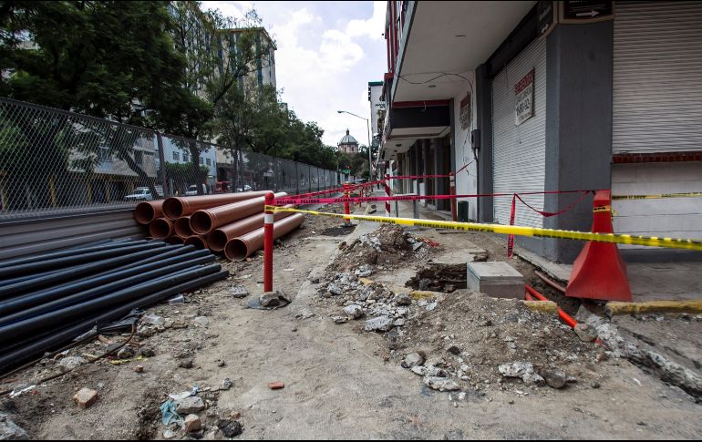 La construcción de la Línea 3 y del Paseo Alcalde  ha causado pérdidas por 590 millones de pesos debido al cierre de negocios y ventas no efectuadas. EL INFORMADOR/Archivo
