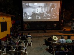 La función fue organizada por Ecocinema, plataforma internacional que lleva cine a comunidades indígenas. NTX / J. Espinosa
