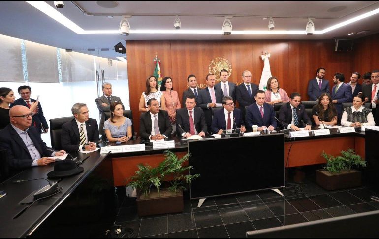 Los grupos parlamentarios del Senado anunciaron este jueves que lograron un “acuerdo por unanimidad” para avalar la Guardia Nacional. TWITTER / @senadomexicano