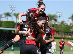 Las rojinegras se ubican en tercer lugar del grupo 2, en espera de los demás resultados de la jornada. TWITTER/@AtlasFCFemenil