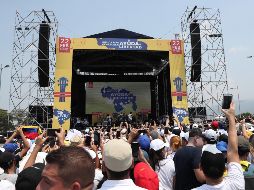 En el concierto, organizado por el multimillonario Richar Branson, se presentan artistas como Juanes, Maluma, Carlos Vives,  Alejandro Sanz y Luis Fonsi. EFE / E. Guzmán Jr.