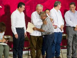 López Obrador arrancó en su estado natal el Programa Créditos Ganaderos a la Palabra. NTX/J. Pazos