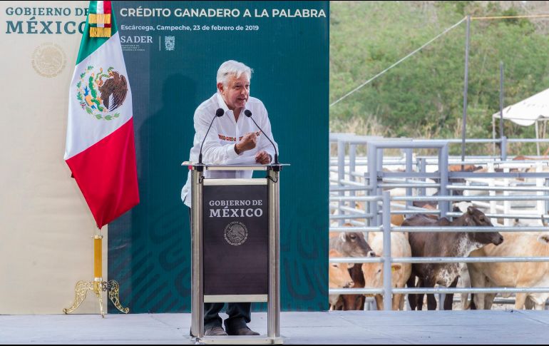 López Obrador refrendó ante los pobladores de Campeche los compromisos asumidos antes de tomar posesión. NTX/J. Pazos