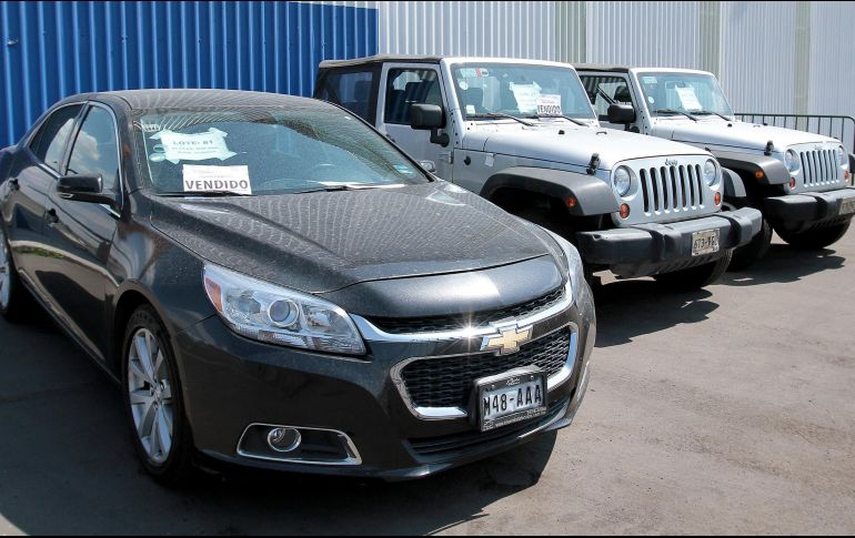 En la subasta que se realizó este fin de semana se obtuvieron 62 millones 179 mil 400 pesos por todos los autos vendidos. NTX / ARCHIVO