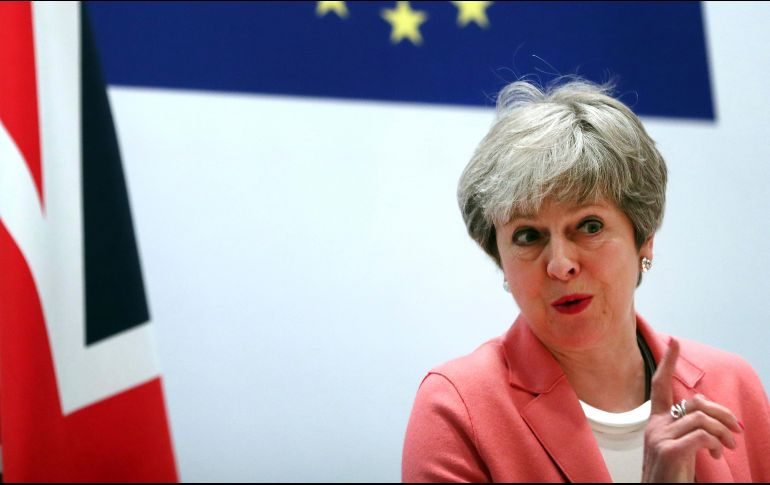 La primera ministra Theresa May tiene previsto la salida de la Unión Europea el próximo 29 de marzo. AP / F. Seco