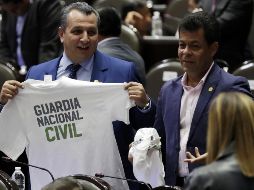 En el posicionamiento, todos los líderes parlamentarios adelantaron su voto a favor de la minuta y hablaron de las ventajas que traerá la creación de la Guardia Nacional. NTX / A. Monroy