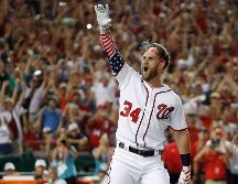 Bryce Harper defenderá ahora los colores de los Phillies después de haber jugado toda su carrera en las Mayores con Washington. AP/A. Brandon