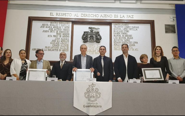 Ganadores del Premio Anual de Conservación y Restauración de Fincas con Valor Patrimonial de Guadalajara. EL INFORMADOR / N. Gutiérrez