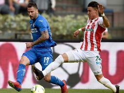 Édgar Méndez marcó el segundo gol de la Máquina al 66'. AFP/A Estrella