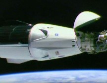 Nadie iba a bordo de la cápsula Dragon lanzada el sábado en su primer vuelo de prueba salvo un maniquí con instrumentos. ESPECIAL / nasa.gov
