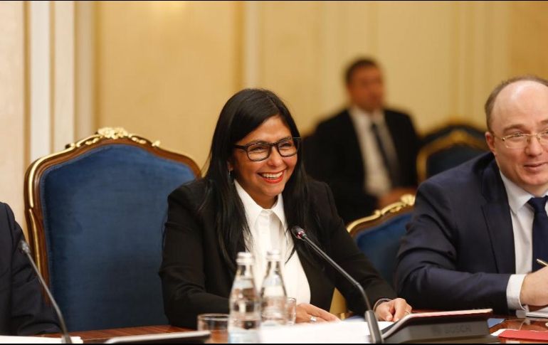 La vicepresidenta venezolano, Delcy Rodríguez se encuentra en Rusia para debatir la cooperación con el objetivo de prevenir acciones militares contra Venezuela. TWITTER / @DrodriguezVen