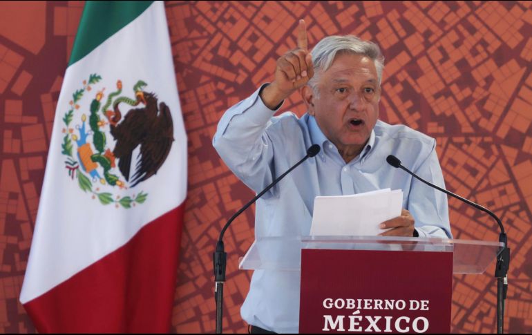 López Obrador también anunció que el proyecto de la mina Los Cardones se cancelaba. NTX / G. Durán