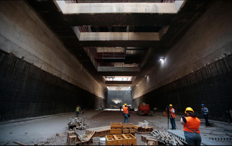Las obras en el túnel se realizan con el presupuesto etiquetado originalmente para este año (mil millones de pesos), que se estima se agotarán en las próximas semanas. EL INFORMADOR/Archivo