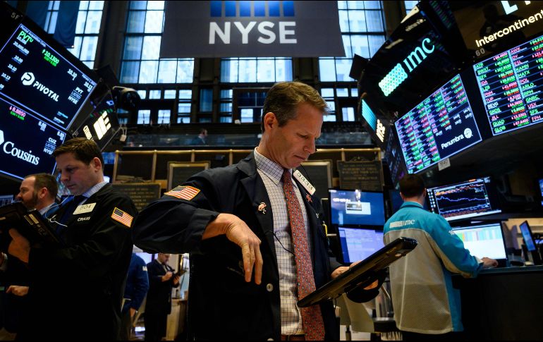 El NYSE Composite se sitúa en 12 mil 638.19 unidades. AFP / ARCHIVO