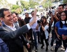 Guaidó se reúne este martes con representantes sindicales en otro claro desafío al régimen de Venezuela. REUTERS / I. Alvarado