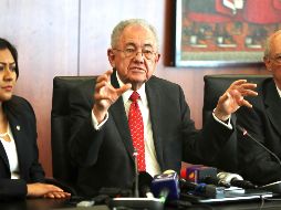 Espriú acudió al Senado de la República a la Reunión Ordinaria de la Comisión Especial para dar Seguimiento del caso. SUN/L. Godínez