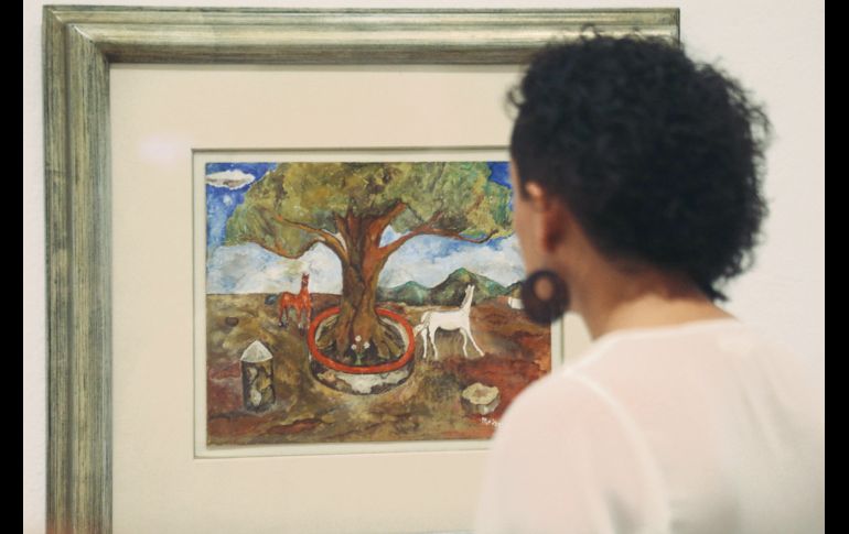 Algunas de las creaciones de la destacada pintora mexicana se encuentran expuestas. EL INFORMADOR / G. Gallo