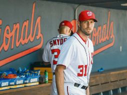 Max Scherzer (#31) espera tener oportunidad de batear durante la temporada regular. @NATIONALS