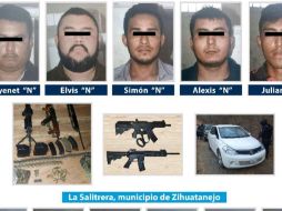 A la banda se le vincula con el robo de vehículos, homicidios y secuestros exprés ocurridos sobre la carretera Zihuatanejo- La Unión. ESPECIAL/FISCALÍA DE GUERRERO