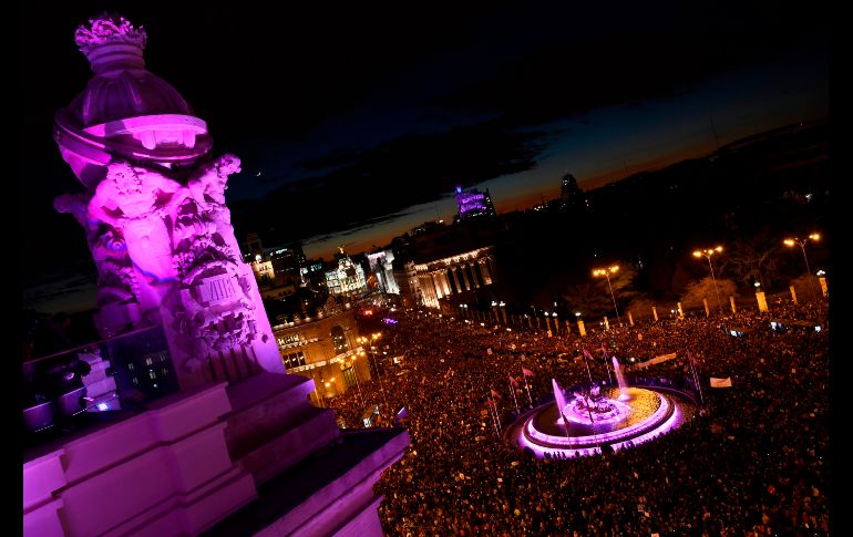 Vista de la plaza Cibeles de Madrid. AFP/G. Bouys