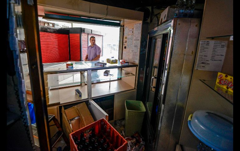 Una tienda saqueada en Caracas.