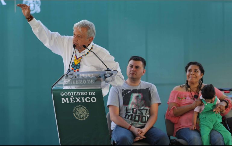 Obrador sostuvo que la estrategia de seguridad va muy bien y cada vez hay más apoyo de la gente para acabar con la corrupción y con los privilegios. SUN/J. Reyes