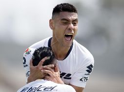 El chileno Felipe Mora celebra el gol de la igualada al 74'. MEXSPORT/O. Aguilar