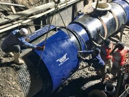 Los trabajos en el colector terminaron el sábado pasado. ESPECIAL