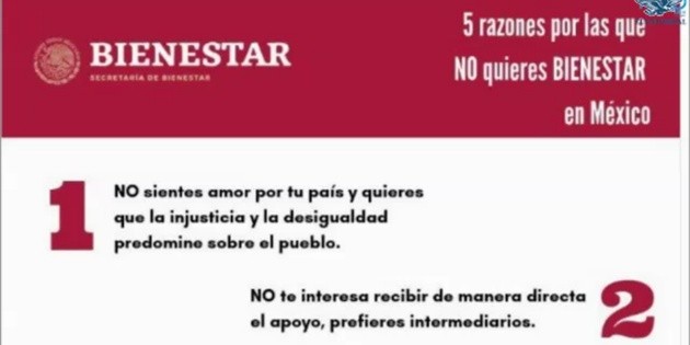 Secretar&iacute;a de Bienestar publica tuit pol&eacute;mico
