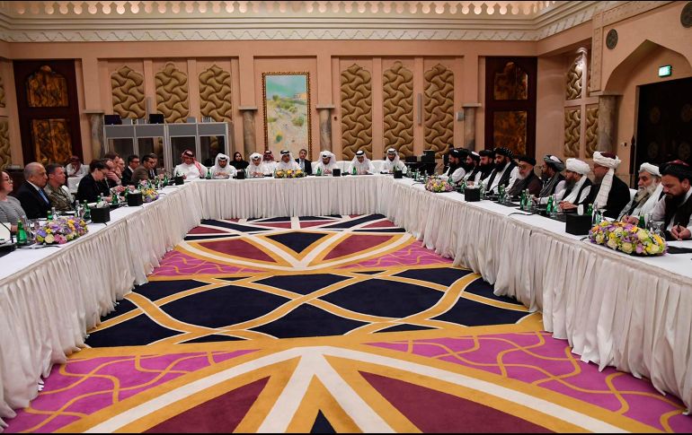 Esta es la quinta ronda de negociaciones entre las delegaciones de EU y los talibanes. AP/CORTESÍA