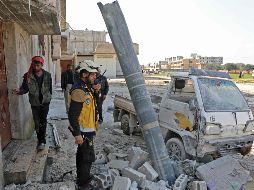 Luego de dos noches de bombardeos, este martes amaneció la zona con relativa calma. AFP/O. Haj Kadour