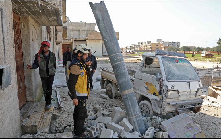 Luego de dos noches de bombardeos, este martes amaneció la zona con relativa calma. AFP/O. Haj Kadour