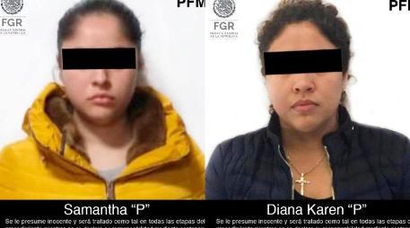 Diana Karen y Samantha permanecenieron dos días en la SEIDO. TWITTER / @FGRMexico