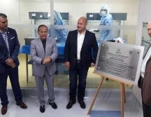 Alfaro asistió a la inauguración del Banco multitejido y del Laboratorio de inmunohistoquímica y biología molecular en el Hospital Civil de Guadalajara. EL INFORMADOR / Y. Mora