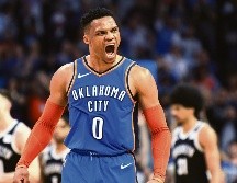 Russell Westbrook concretó anoche su vigesimosexto triple-doble del año. AP / J. Frantz Hunt