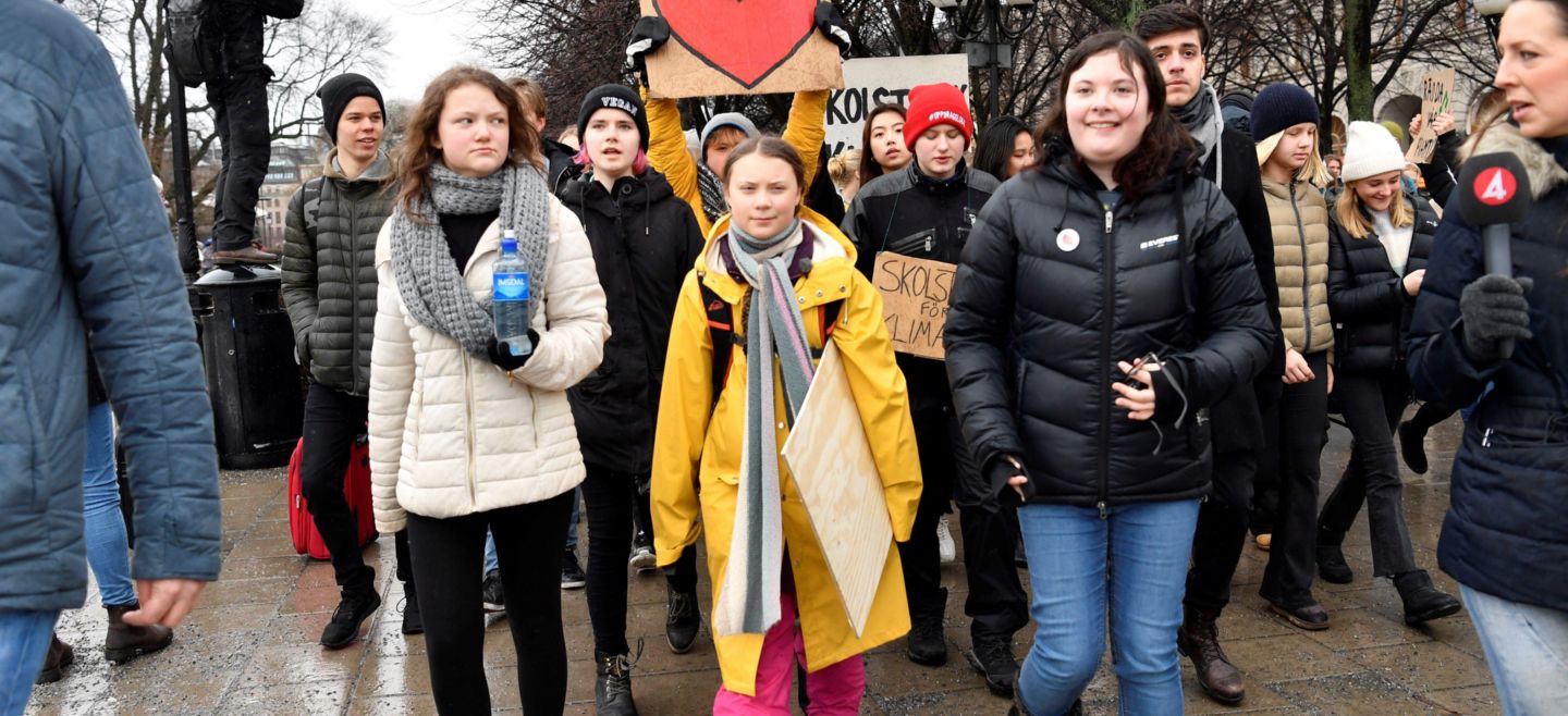 Esta huelga estudiantil internacional fue impulsada por la adolescente sueca, Greta Thunberg para denunciar la inacción de las autoridades en el tema. EFE / H. Montgomery