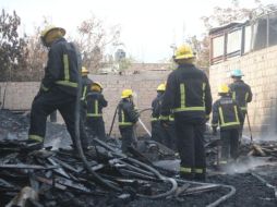 Al momento las llamas ya fueron sofocadas y se realizan labores de enfriamiento. ESPECIAL/ Bomberos de Zapopan