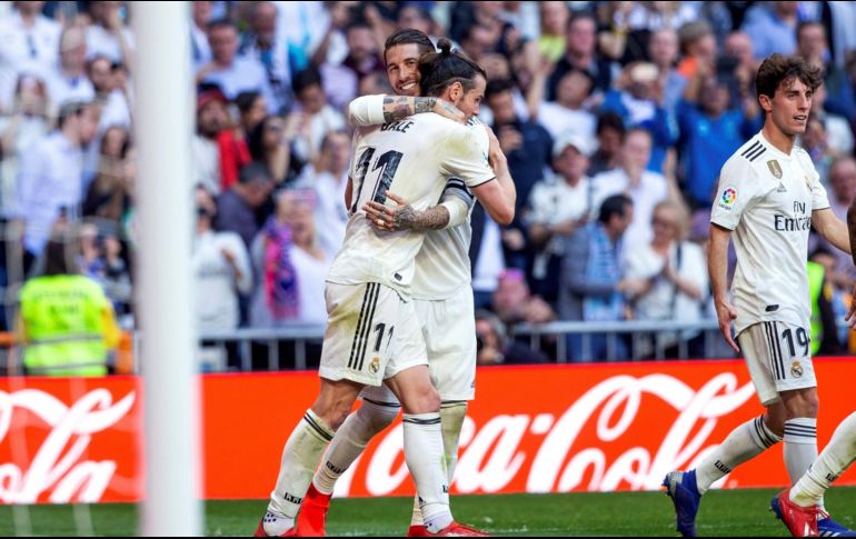 La anotación definitiva llegó al minuto 77 en una jugada armada entre Marcelo y Gareth Bale, que culminó el galés con un derechazo cerca del punto penal. EFE / R. Jiménez