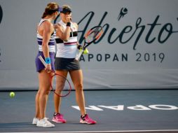 María Sánchez llegó a tres títulos en dobles de WTA; Stollar, por su parte, consiguió su segundo galardón. TWITTER/@AbiertoZapopan