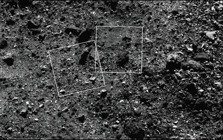 La sonda OSIRIS-REx aún no ha determinado la cantidad y tamaño de las rocas en la superficie; los planes de recolección se ajustarán. ESPECIAL / nasa.gov