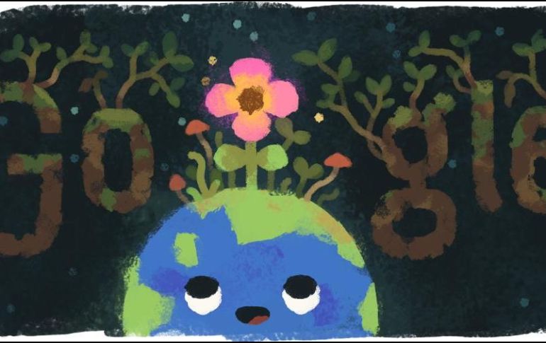 El doodle representa el inicio de la temporada de crecimiento y reverdecer de la naturaleza. ESPECIAL / google.com