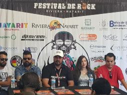Organizadores del festival de rock, durante la presentación del evento. EL INFORMADOR/J. Pérez