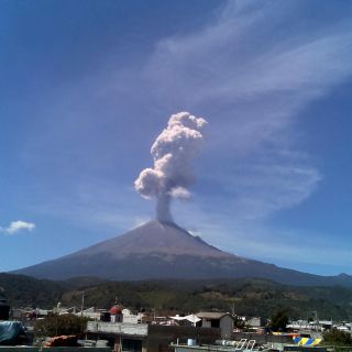 Reportan una nueva explosión en el Popocatépetl