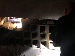 El túnel estaba en el embovedado de un desagüe de drenaje pluvial que tenía tres cortes en su estructura metálica. ESPECIAL